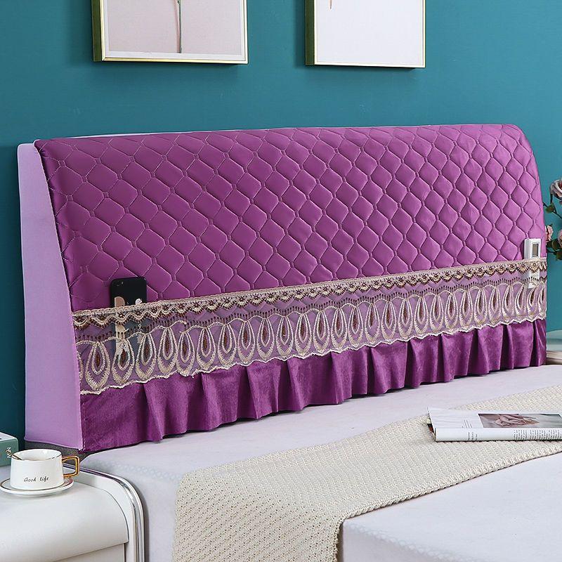 

Домашний декор, кружевной прикроватный чехол, гладкое одеяло, покрывала, мягкая теплая сумка, чехлы на изголовье, пыленепроницаемый прикроватный защитный чехол 120CM