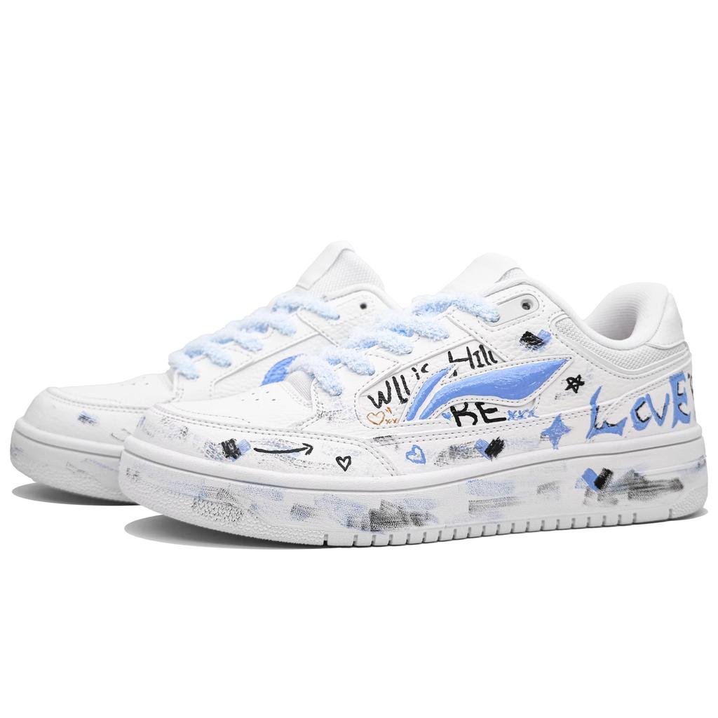 Li Ning Tianji Rutschfest Abriebfest Rutschfest Abriebfest Niedrige Skateboard-Schuhe Damen AGCU096-5(Team400-)