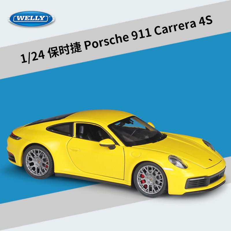Welly 1:24 Porsche 911 Carrera 4S Alloy Model Toy Car