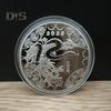 2025 Snake Commemorative Coin Chinese New Year Collectible Iron Coin Year of The Snake Badge Coin for Wealth And Good Luck