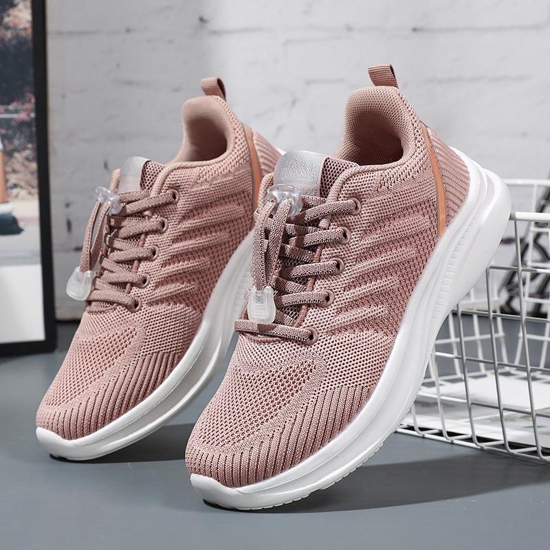 Autumn New Mesh Mom Shoes Women's Sports Shoes Anti Slip Walking Shoes Dad Casual Shoes