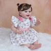 3D Paint Skin Silicone Reborn Baby Toy For Girl Realistic 55 CM Smiling Princess Bebe Art Doll With Vein Play House Collection