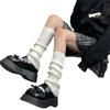 Solid Color Wool Knit Leg Warmers & Mid-Calf Japanese Lolita Thigh High Scrunch Socks