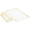 T-shaped Display Stand With Gold Borders 10*15cm/13*18cm/15*21cm Acrylic Double-sided Sign Vertical/horizontal