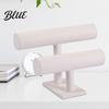 Decorative Jewelry Rack Double-Tier Bracelet Stand Watch Display Horizontal Desktop