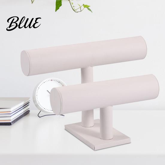 Decorative Jewelry Rack Double-Tier Bracelet Stand Watch Display Horizontal Desktop