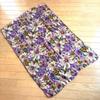 Used WOOL TOUCH Floral Large Stole Shawl Purple