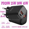 30W-35W GaN Gallium Nitride Fast Phone Charger with US/EU Plug - ETL, FCC, CE Certified