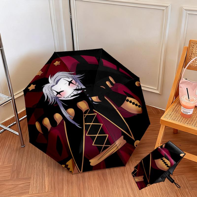 Jester pierrot Automatic Umbrella Suitable Travel Portable Umbrella Outdoor Sun Shading Umbrella Gift Daily Essentials