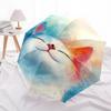 "Whiskers", "Feline"- Automatic Umbrella, Four Seasons Portable Folding Umbrella, Suitable for Men and Women, Travel, Daily Compact Umbrella