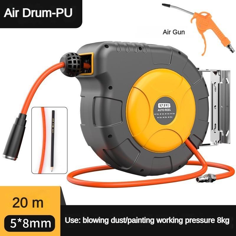 Wall Mounted Pipe Storage Device  Automotive Maintenance Pipe Winder Automatic Retractable Hose Pipe Reel