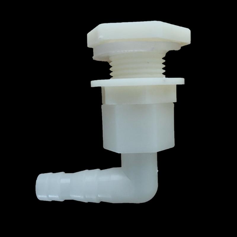 1 Set ABS 1/2 Inch To 6.4~20mm Elbow Water Tank Connector Aquarium Garden Irrigation Hose Joint Water Pipe 90 Degree Adapter