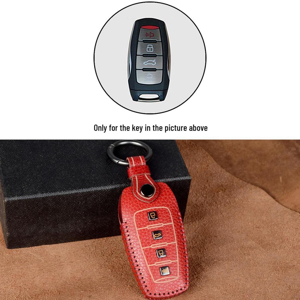 Genuine Leather Key Cover for Great Wall Haval Models H6, H2S, M6, H9, F5, H4, Big Dog, F7, H7