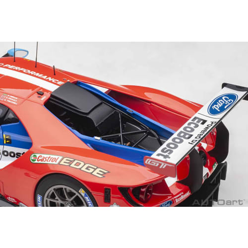 AUTOart 1/18 Scale Scale Model Kit 81710: Ford GT 2017 #67, 2nd Place In the LMGTE Pro Class At the 24 Hours of Le Mans In 2017