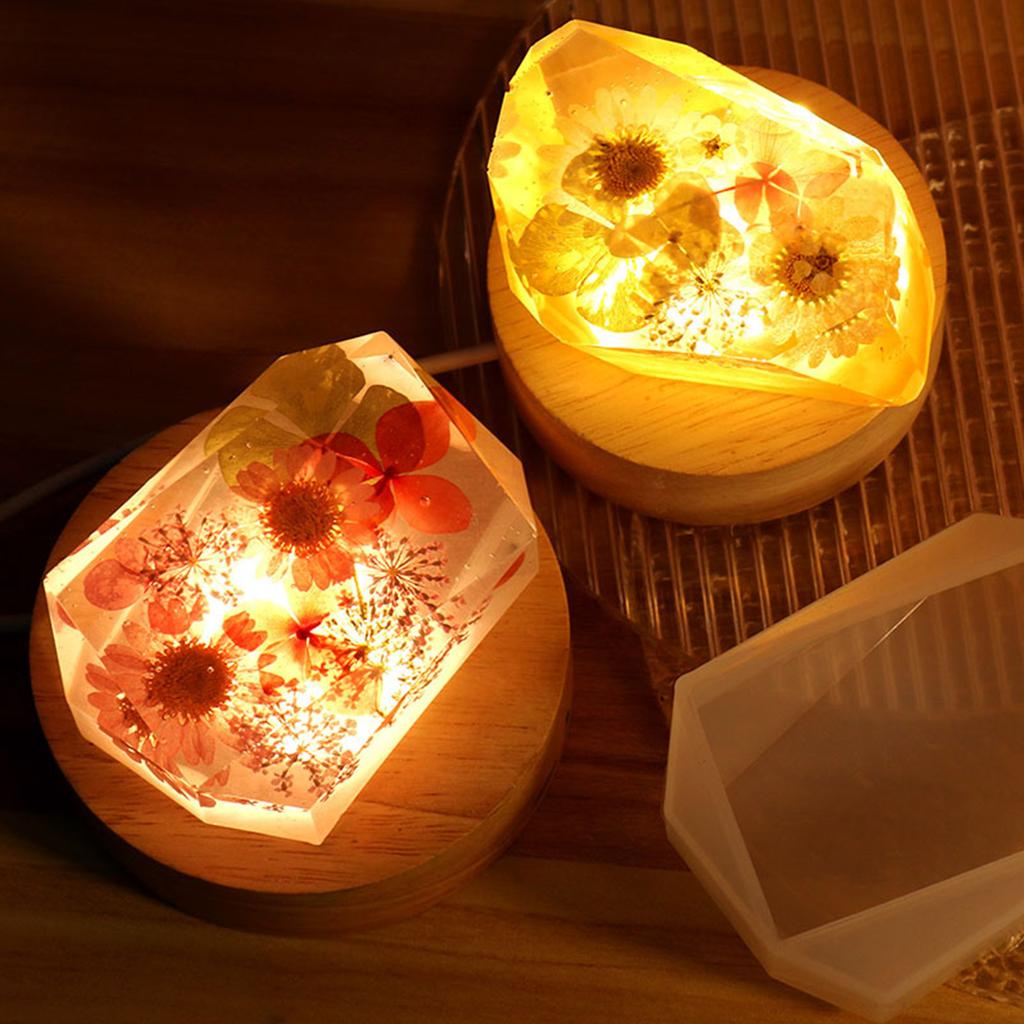 Gem Stone Resin Mold Epoxy Crystal Mold for DIY Craft Soap Jewelry Candle Making