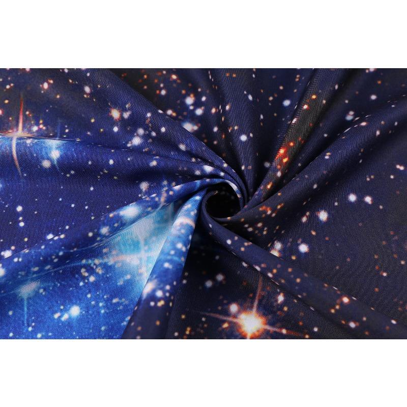 Fashion 3D Star Print V-Neck Sleeveless Long Maxi Comfortable Dress Lightweight High Recognition Elegant with Flattering Chic Dress for Party