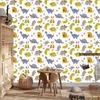 Dinosaurs dots hearts wallpaper for living room and bedroom 50x1000