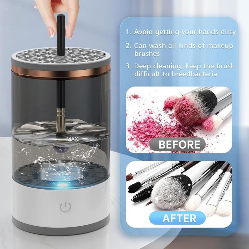 

USB Electric Makeup Brush Cleaner & Dryer Plug-in Transparent Model