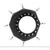 Scubas Diving Tanks Boot Base Protections for Aluminum Cylinder Bottom Holder Rubber Scubas Tanks Boot Bottom Protector