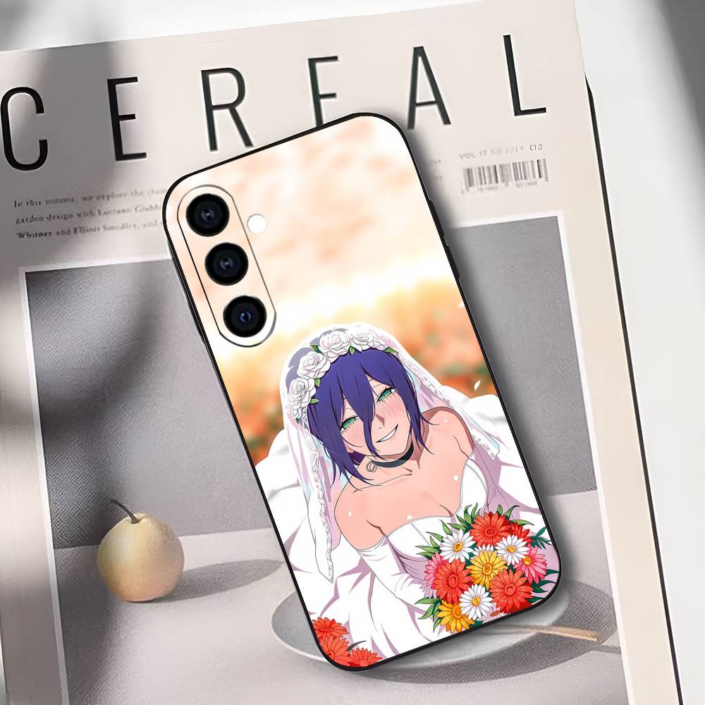 R-Reze C-Chainsaw Man Phone Case Silicone Soft For Samsung Galaxy A73,A72,A71,A70,A53,A52,A51