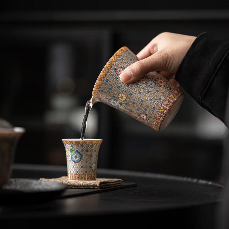 Sushis Master Zheng Ceramic Cloisonné Kung Fu Tea Set