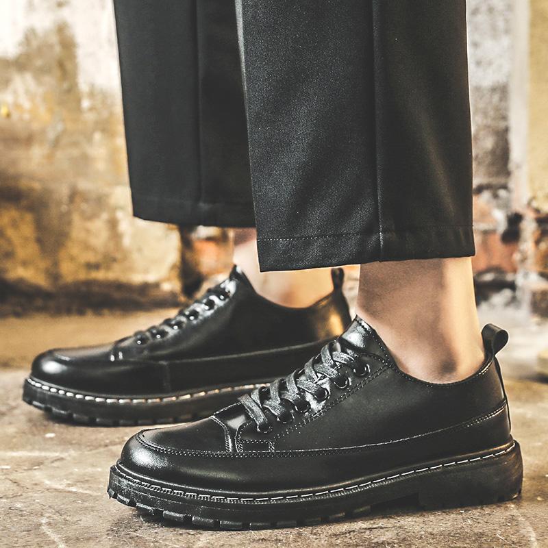 Luxury Brand Genuine Leather Dress Shoes Loafers Men Oxfords Brogue Lace Up Italian Mens Casual Shoes Moccasins Plus Size 39-44