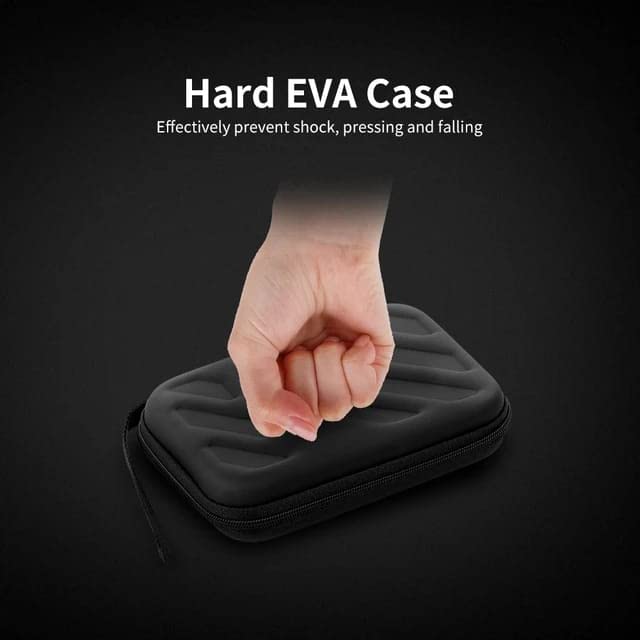 CareVego Insulin Pen Travel Safe Cooler ice Bag Hard eva case with 3 Cooler Ice Pack (Black)