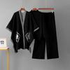 Women Suits Sets Embroidery Pants Thickened Sweaters Coat Top Longs Pants Three-piece Oversize 3PC Suit