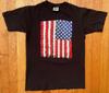 Vtg 90s 1990 USA American Flag Wild Oats Single Stitch T-Shirt Size Youth L