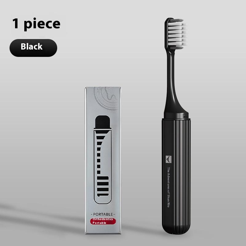 1Pcs Toothbrush Clean Braces Dental Tooth Brush Ultra-Fine Soft Bristle Toothbrush Oral Care Removable Folding Storage Design