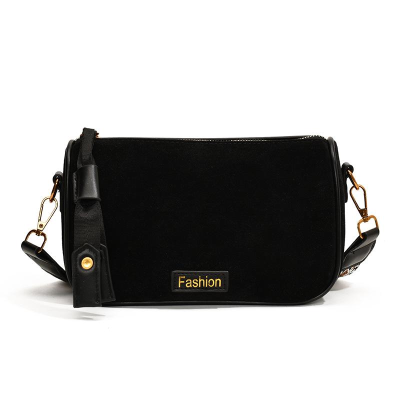 Maillard Retro Matte Small Bag Women's 2024 New Autumn Versatile Wide Shoulder Strap Messenger Bag Super Fire Dumpling Bag