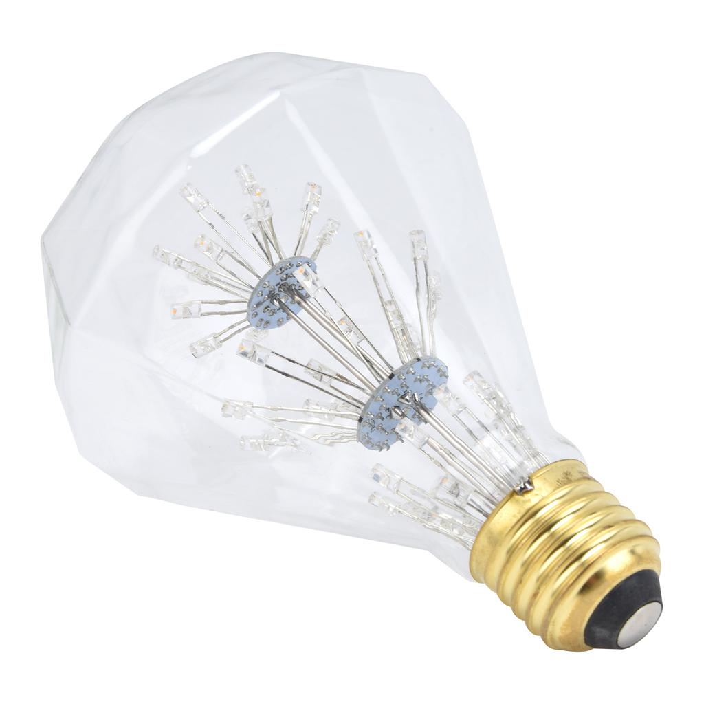 Vintage Glass LED Light Bulb 3W E27 Antique Festive Decorative Round Bulb 85‑265V Warm Light