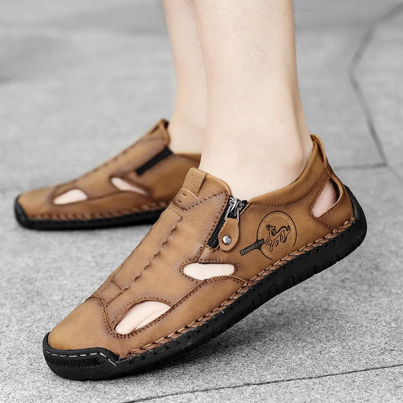 2025 Popular Sandals Men's Summer New Outer Wear Men's Shoes Bag Head Beach Shoes Casual Breathable Cool Slippers