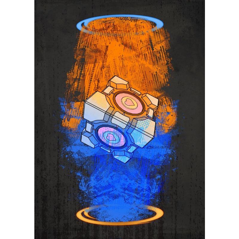 

Портал Игровой Плакат Печать Холст Портал Игровой Декор Стены Искусство Головоломка Детская Комната Мальчиковая Комната Игровая Комната Эстетическое Украшение 21cm×30cm NoFrame