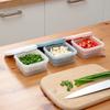 1PC Kitchen Fruits Vegetables Storage Box Fridge Ginger Scallion Onion Fresh-keeping Container Food Drain Crisper Organizer