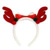 Festival Plush Elk Hairband With Bowknot For Christmas Party And Family Gatherings Comfortable Holiday Hair Accessory
