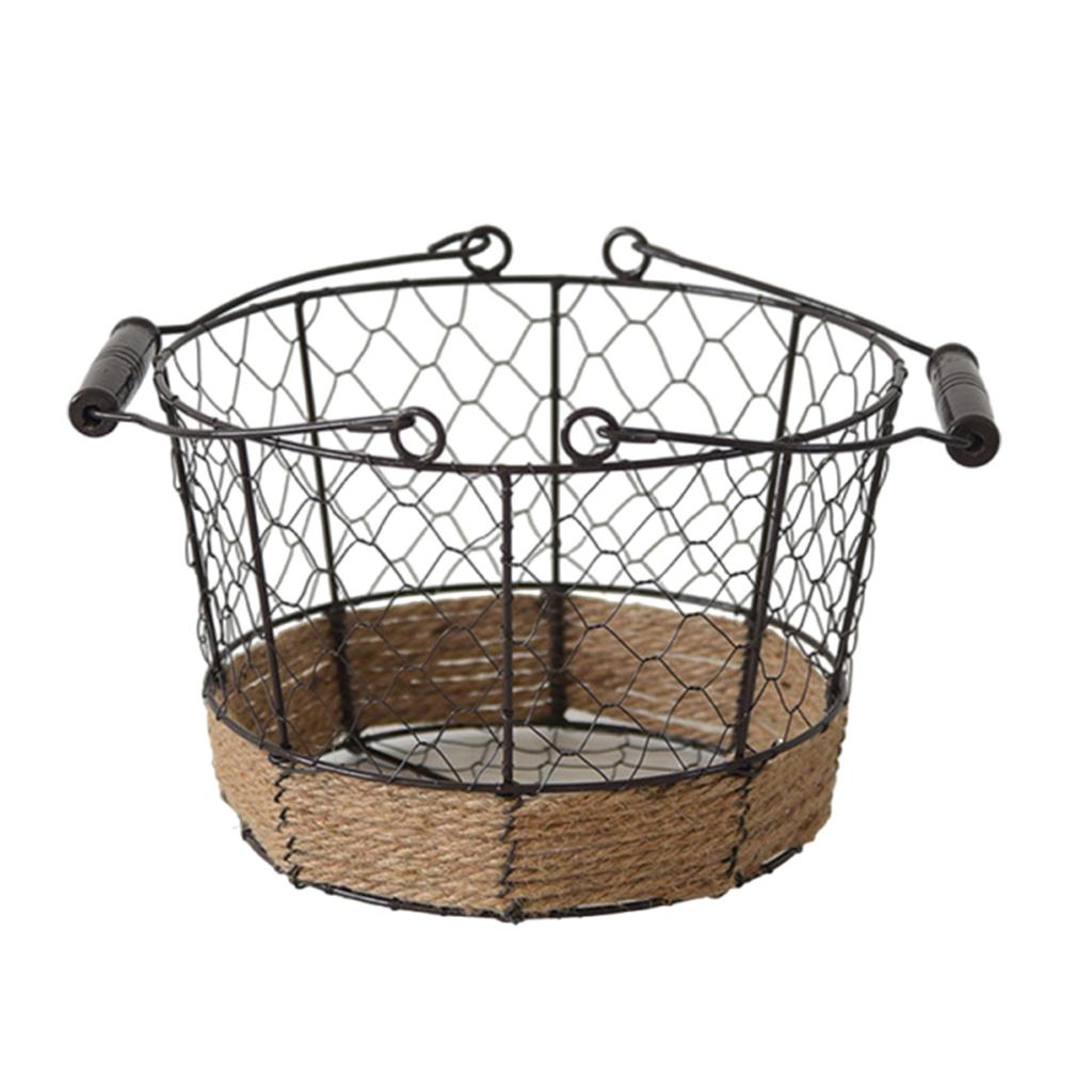 Elegant Farmhouses Fruit Basket with Removable Banana Holder Accessory for Kitchen and Dining Table Storage Solution