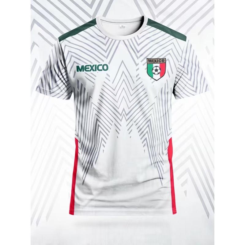 

New Summer Men s 3D Digital Printed Soccer Jersey, Loose Fit, Breathable, Quick-Drying, Short-Sleeve Sports Training Jersey 3XL