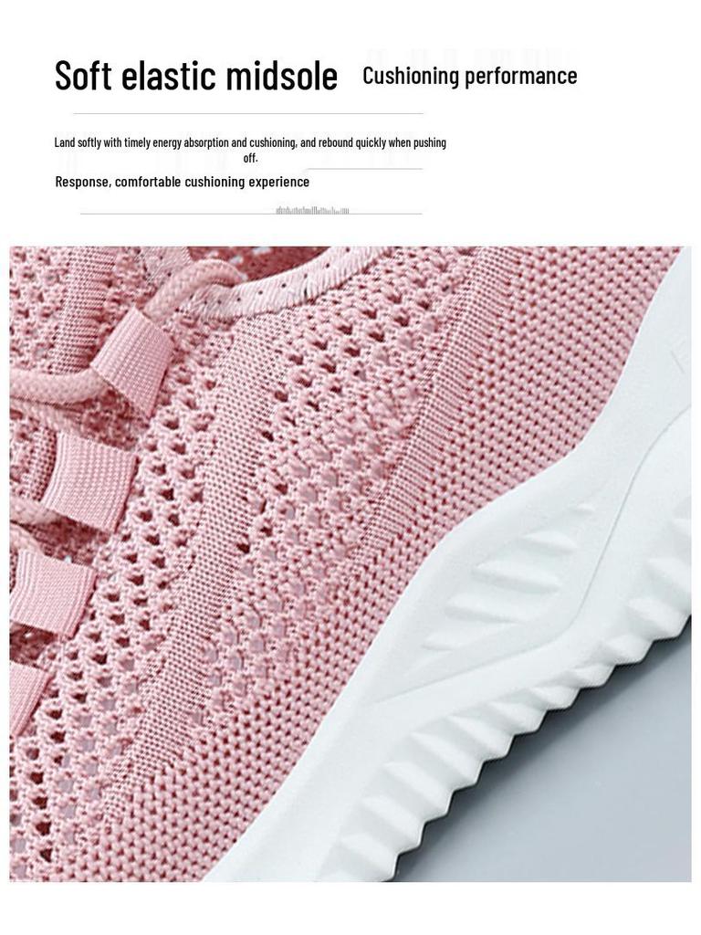 Women's Lightweight Mesh Hollow Out Casual Sports Shoes - Soft Sole, Summer Style