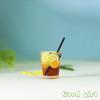 1Pc 1:12 Dollhouse Miniature Food Juice Fruit Tea Goblet Drink Bottle Milkshake Ice Cream Model For Dolls House Kitchen Food Toy
