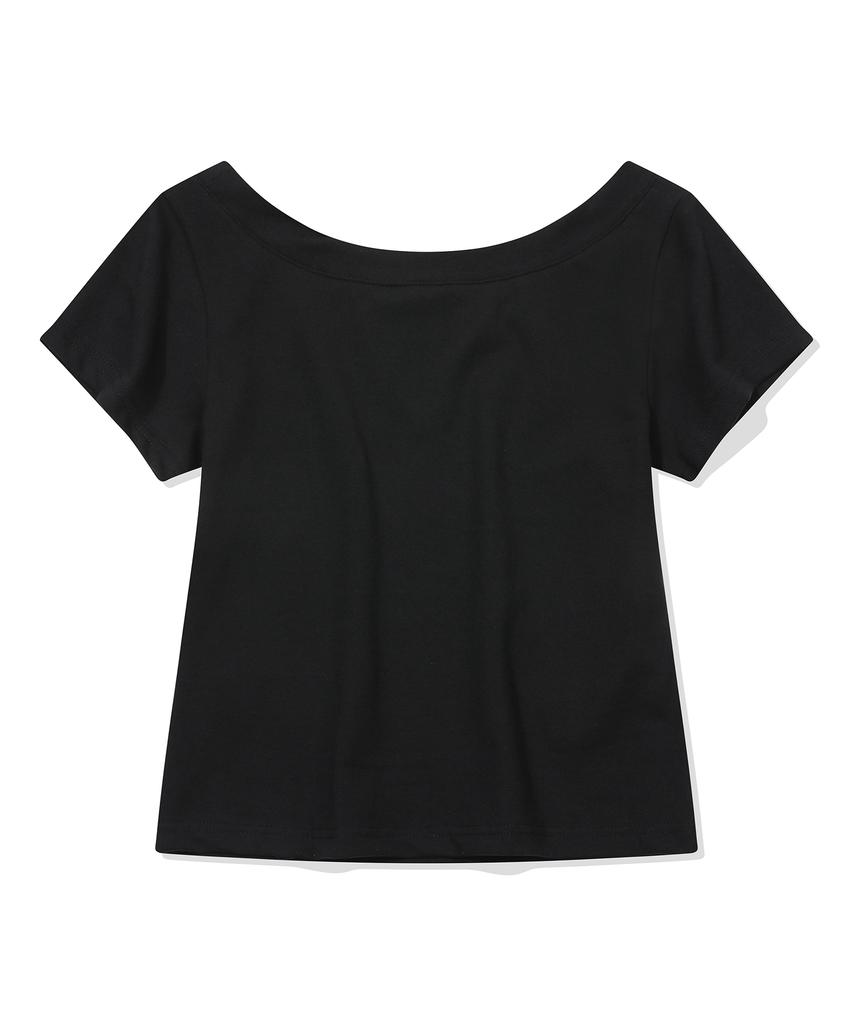 IFYOUWANT Pegasus One-Shoulder Tee Black