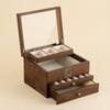 Four-Layer Jewelry Box with Drawers Elegant for Vanity, Bedroom