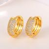 Exquisite Fashion Micro Shop Zircon U-Shaped Earrings Girl Wedding Valentine'S Day Gift Jewelry Pendant Wholesale