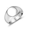 2026 Runder Flacher Ring Persönlichkeit Mode Glänzender Ring Damen Herren Schmuck Zubehör