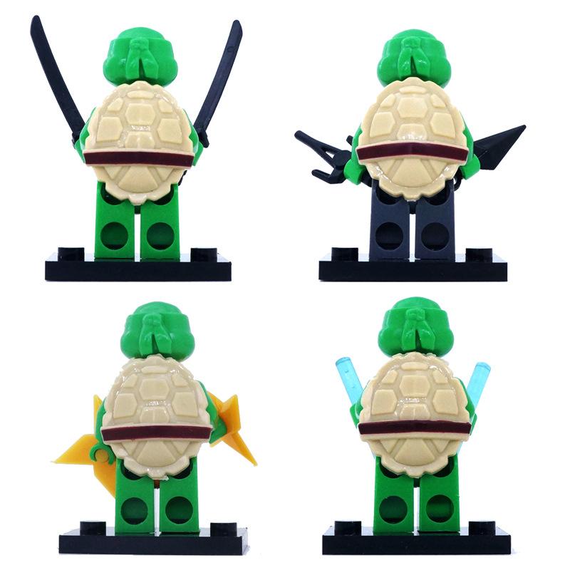 Building Blocks Ninja Turtle Figure, Educational Mini Bricks Playset