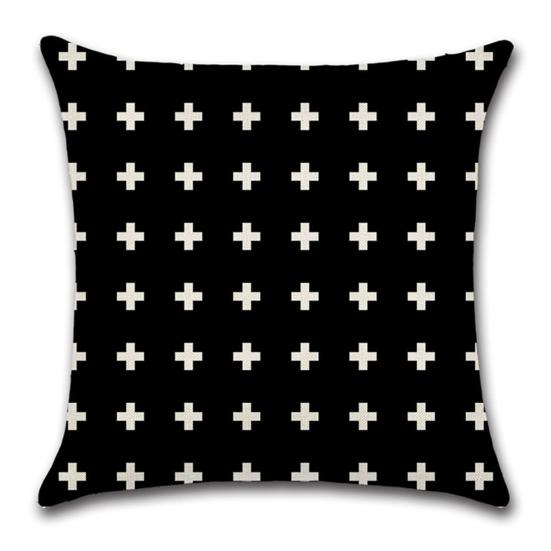 Bedruckter Kissenbezug Geometrisches Muster Widerstandsfähige Dekoration Nicht ausbleichend Waschbarer Kissenbezug Abnutzung Couch-Kissenbezug