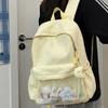 Schoolbag1011 new contrasting color transparent polka dot backpack female cute student schoolbag transparent pain bag girl backpack
