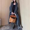 Premium Temperament Lazy Style Long Sweater Jacket Women's Clothing Autumn and Winter New Loose Knee Knitted Cardigan Coat