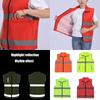 Reflective Vest Security Vest Unisex High Visibility Vest Security Workwear for Men Women Traffic Work Running