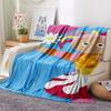 1PC In The Night Garden Print Flannel Blanket, High Quality Comfortable for All Seasons, Home Decor, Warmth and Comfort, Perfect for Christmas Gifts